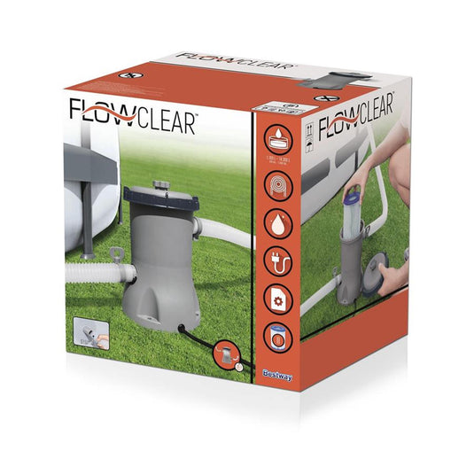 Bestway zwembadpomp 2006 ltr uur voor filter type ii (58094) (geschikt voor zowel intex als baden)