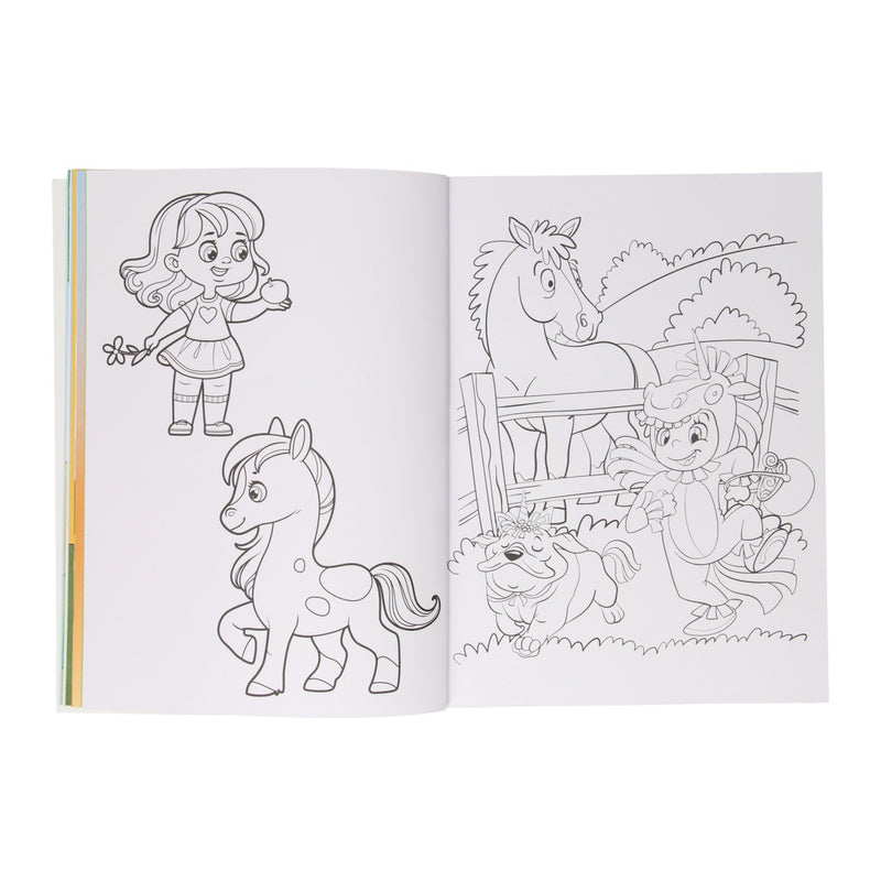 Afbeelding laden in galerijviewer, Mijn kleurboek - paarden en pony's a4 96 pagina's
