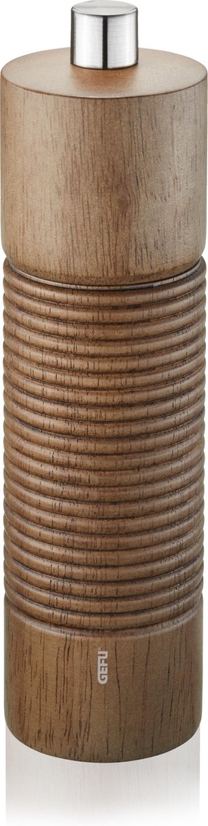 Gefu tedoro peper- en zoutmolen – 15 cm – handmatige kruidenmolen – bruin