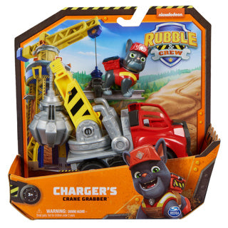 Afbeelding laden in galerijviewer, Rubble crew - charger’s kraanwagen met speelfiguur en beweegbare onderdelen - paw patrol speelgoed
