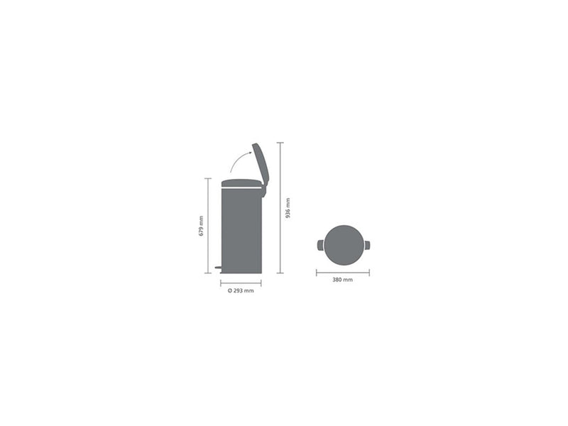 Afbeelding laden in galerijviewer, Brabantia pedaalemmer 30l metallic gold
