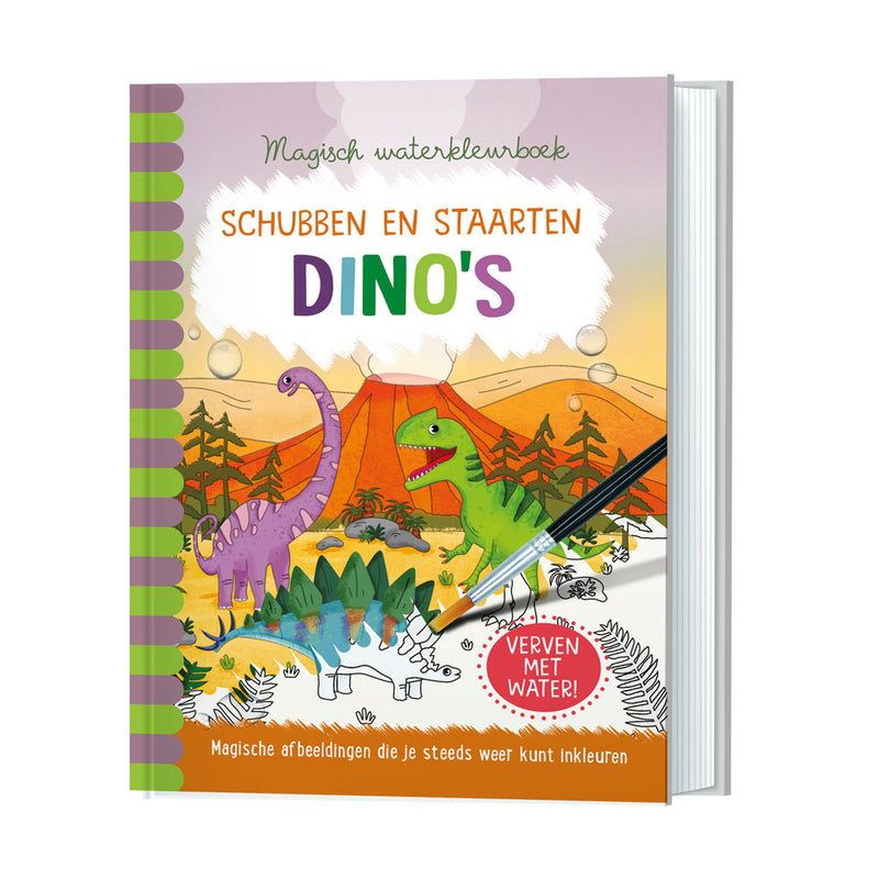 Afbeelding laden in galerijviewer, Magisch waterkleurboek - Dino's
