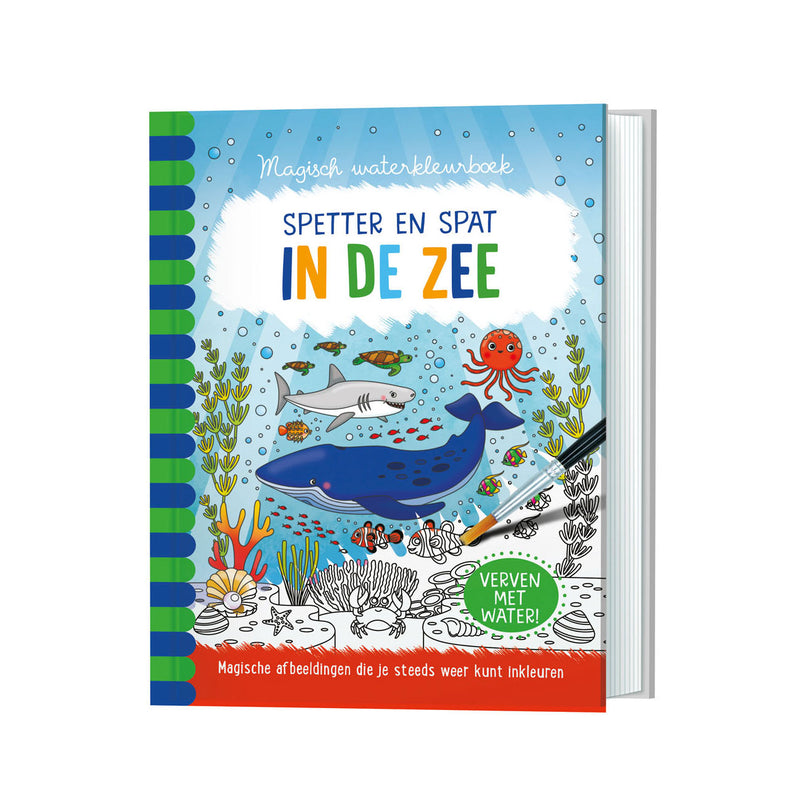Afbeelding laden in galerijviewer, Magisch waterkleurboek In de zee
