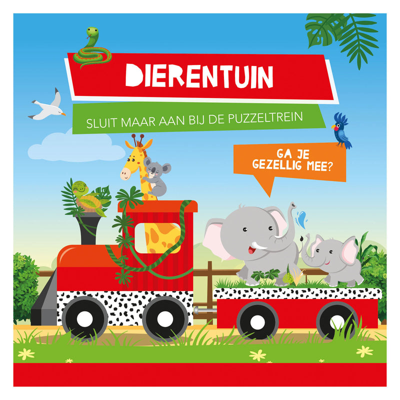 Afbeelding laden in galerijviewer, Standaard uitgeverij boek en puzzeltrein dierentuin
