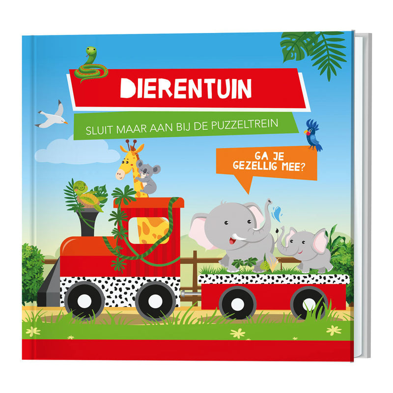 Afbeelding laden in galerijviewer, Standaard uitgeverij boek en puzzeltrein dierentuin
