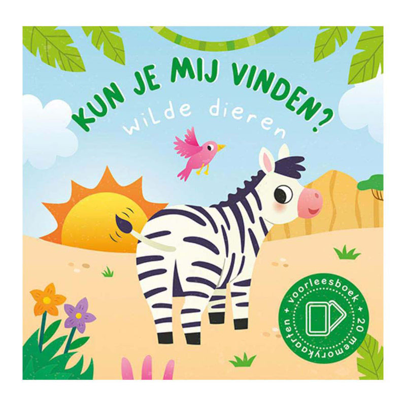 Afbeelding laden in galerijviewer, Lantaarn publishers kun je mij vinden? wilde dieren voorleesboek en 20 memokaarten
