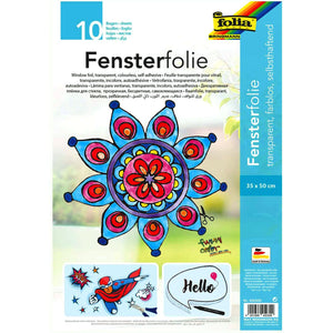 Folia • window color folie 35x50cm 5stuks