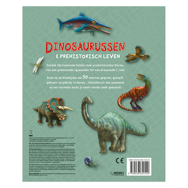 Dinosaurussen prehistorisch leven. gel