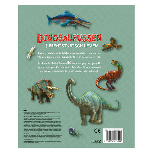 Dinosaurussen prehistorisch leven. gel