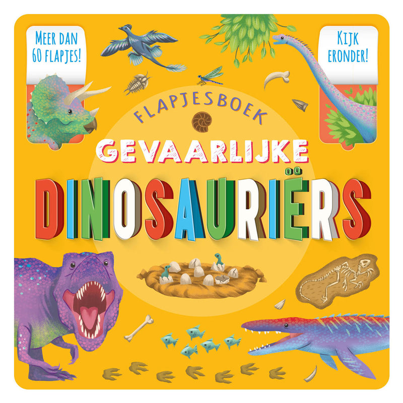 Afbeelding laden in galerijviewer, Rebo publishers gevaarlijke dinosauriers flapjesboek
