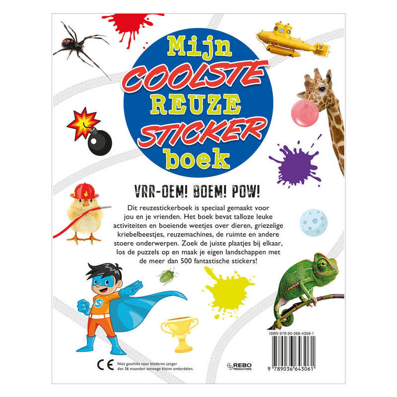 Afbeelding laden in galerijviewer, Rebo publishers mijn coolste reuzestickerboek
