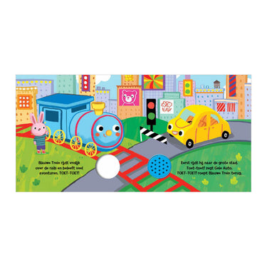 Rebo publishers blauwe trein - geluidenboek