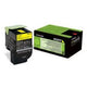 Tonercartridge lexmark 80c2hy0 geel