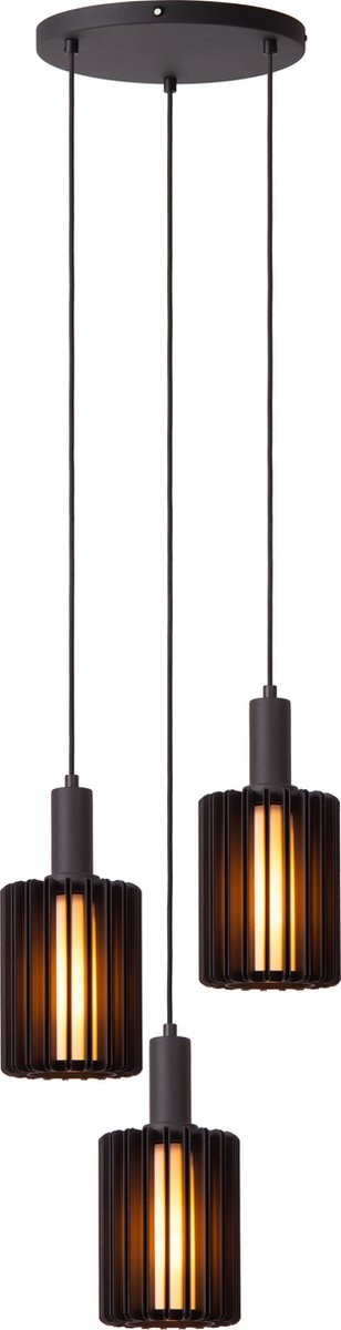Lucide lambres - hanglamp - 3xe27 - zwart
