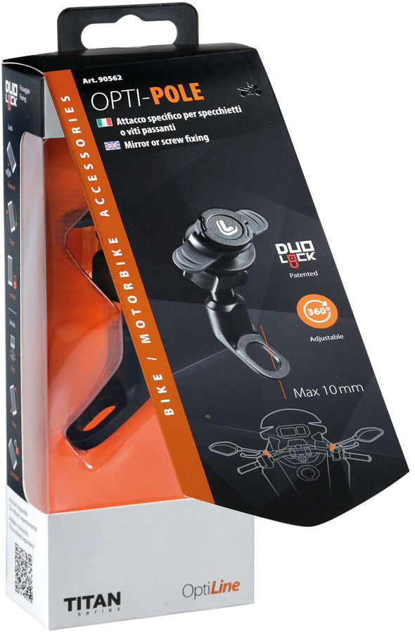 Afbeelding laden in galerijviewer, Lampa Opti-Pole houder voor spiegel of schroefbevestiging
