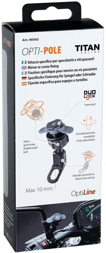 Afbeelding laden in galerijviewer, Lampa Opti-Pole houder voor spiegel of schroefbevestiging
