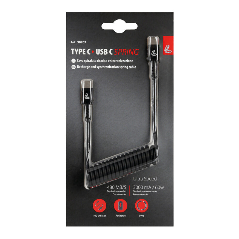 Afbeelding laden in galerijviewer, Lampa Veerkabel Usb Type-C > Type-C 100 cm
