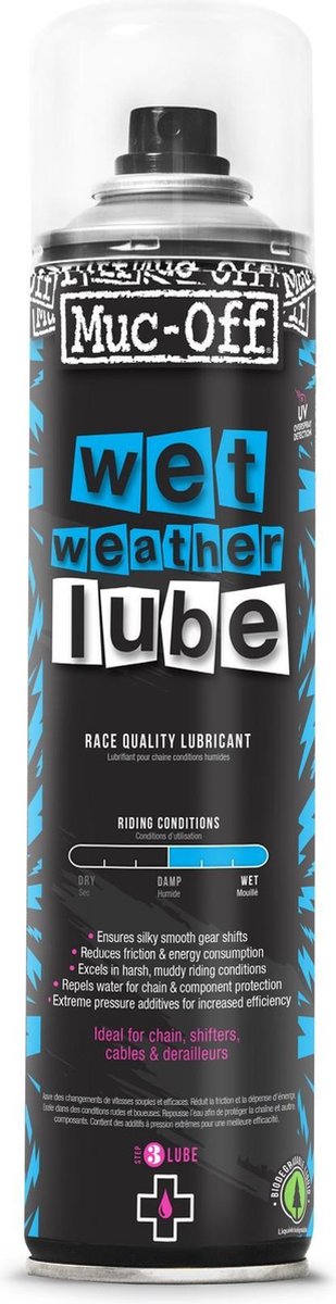Afbeelding laden in galerijviewer, Muc-off wet lube spuitbus 400 ml
