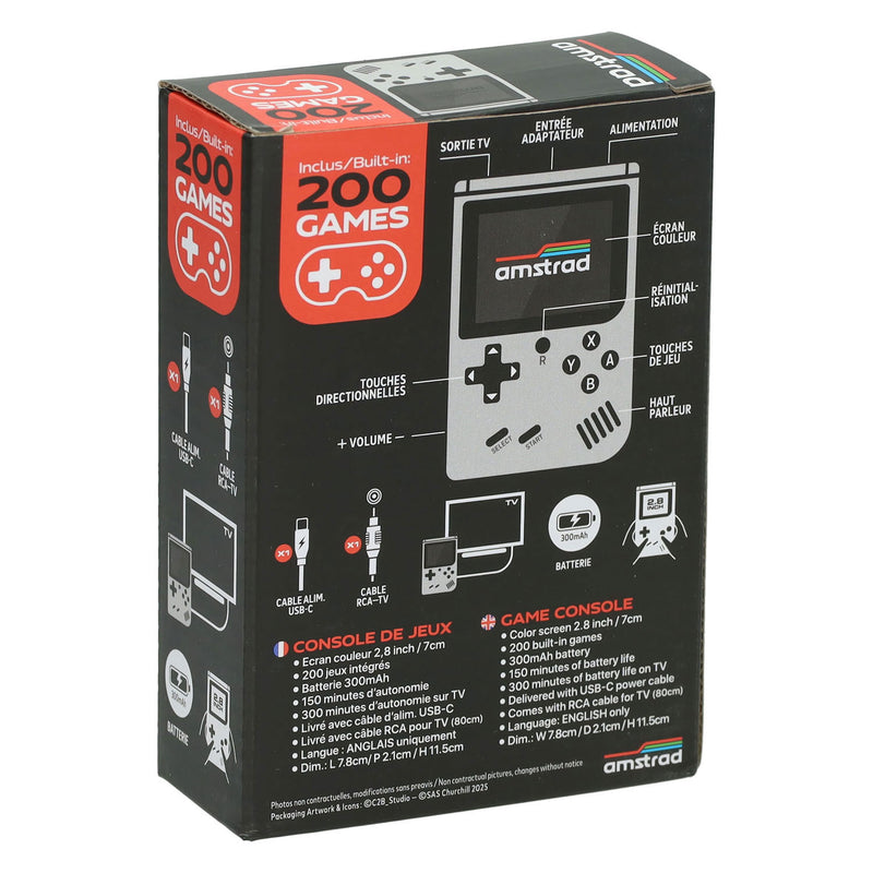 Afbeelding laden in galerijviewer, Gamebox - draagbare spel console met 200 spellen - wit
