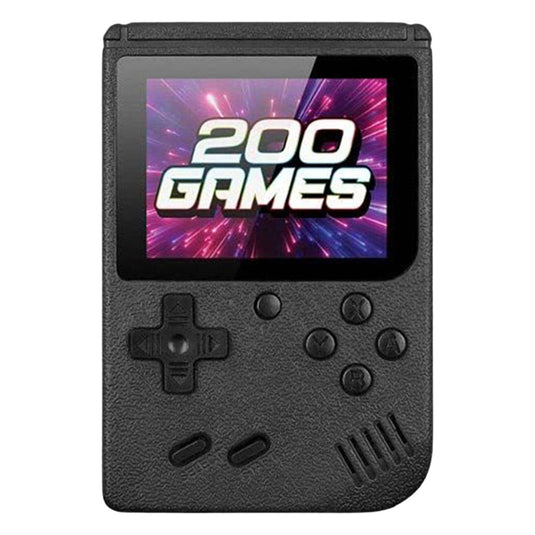 Gamebox - draagbare spel console met 200 spellen - zwart