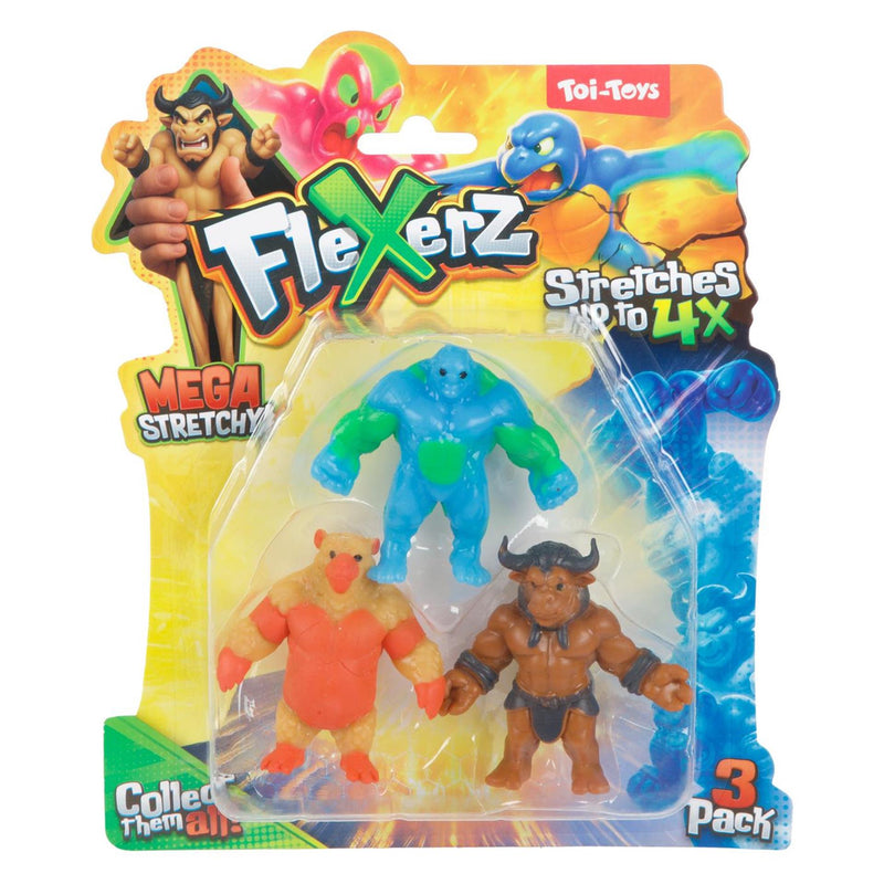 Afbeelding laden in galerijviewer, Toi-toys fun anti stressfiguur -flexerz-3st 6cm rekbaar 2ass
