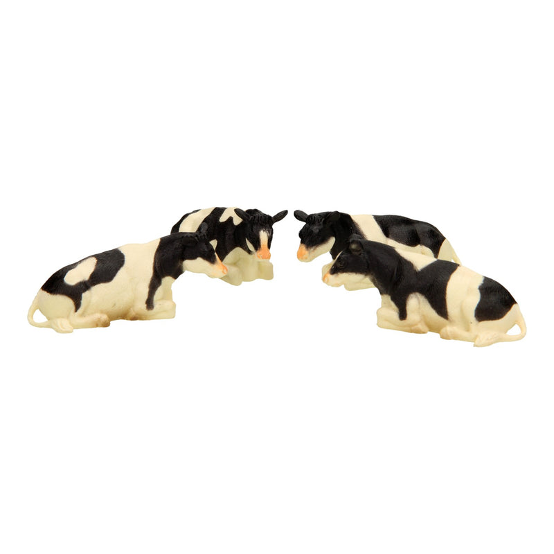 Afbeelding laden in galerijviewer, Kids globe koeien zwart wit liggend en staand 12stuks 1:32
