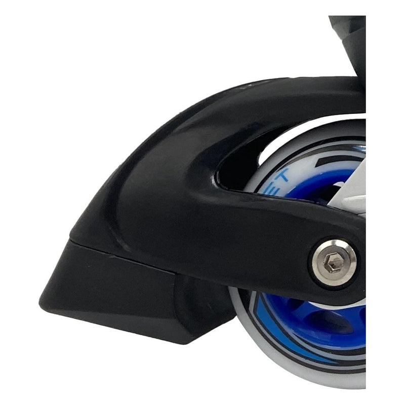 Afbeelding laden in galerijviewer, Street rider inline skates semi-softboot blauw zwart maat 29-32
