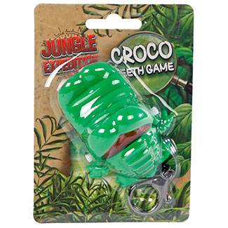 Afbeelding laden in galerijviewer, Jungle expedition bijtende krokodil sleutelhanger 7cm
