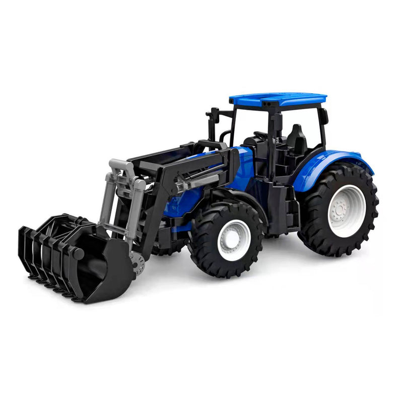 Afbeelding laden in galerijviewer, Kids globe tractor met frontlader - blauw
