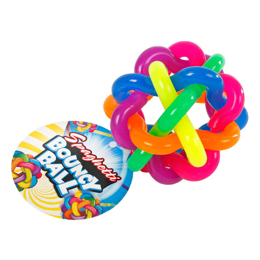 Regenboog spaghetti stuiterbal