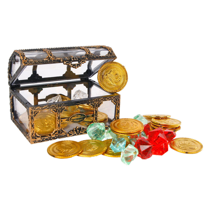 Afbeelding laden in galerijviewer, Destination deep schatkist met munten en diamanten, 61dlg.
