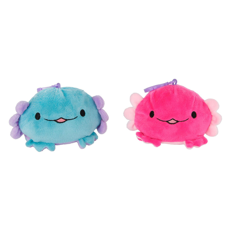 Afbeelding laden in galerijviewer, Axolotl omkeerbare sleutelhanger pluche, 10cm
