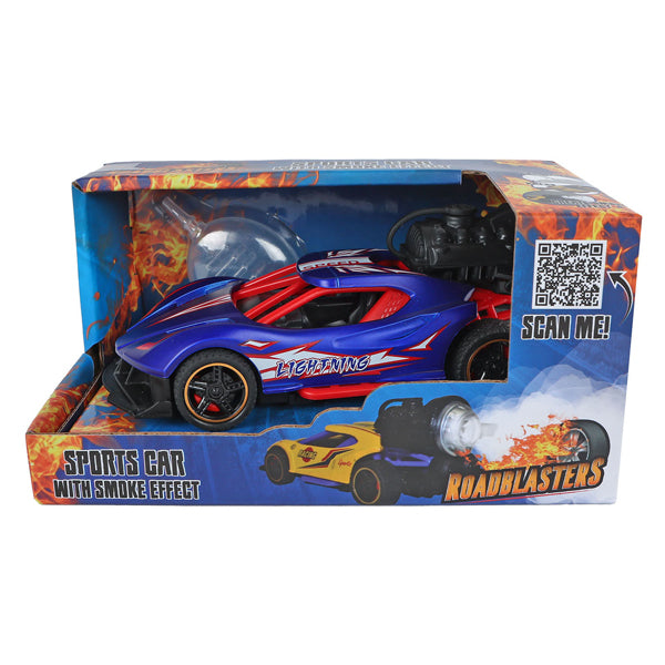 Afbeelding laden in galerijviewer, Roadblasters pull-back raceauto met rook, licht en geluid
