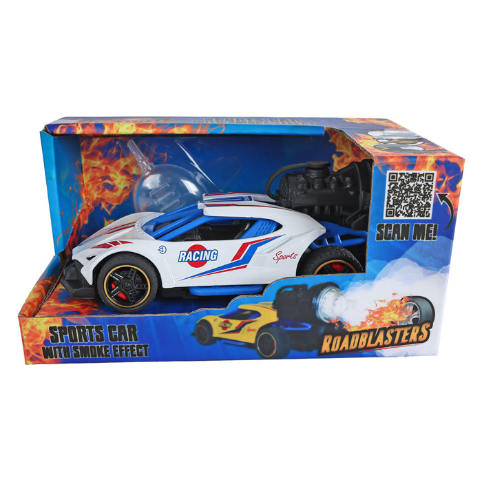Afbeelding laden in galerijviewer, Roadblasters pull-back raceauto met rook, licht en geluid
