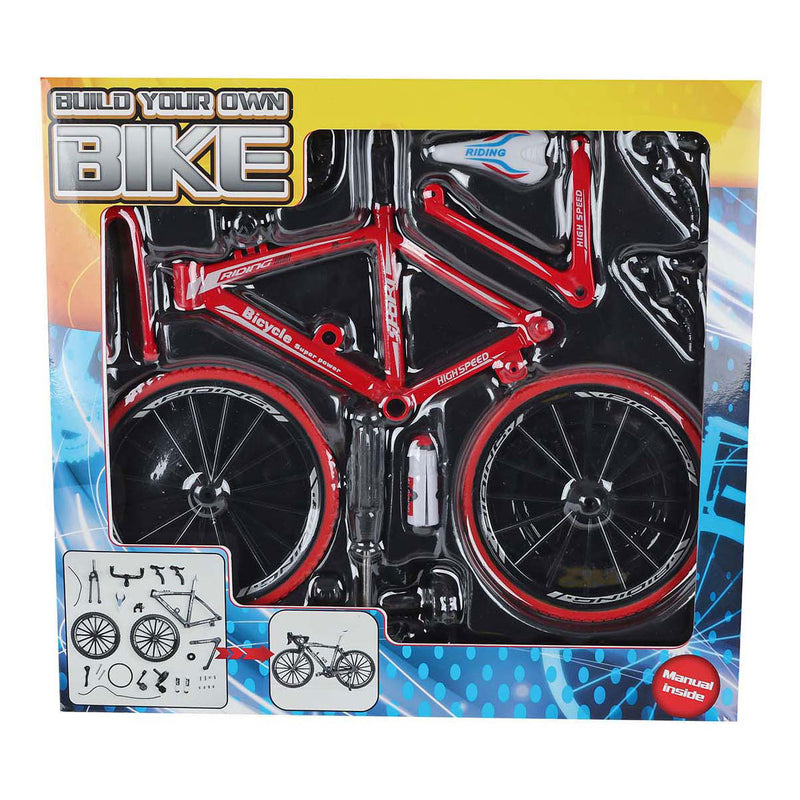 Afbeelding laden in galerijviewer, Van manen racefiets bouwpakket die-cast speelgoed fiets 19,5cm multicolor.

