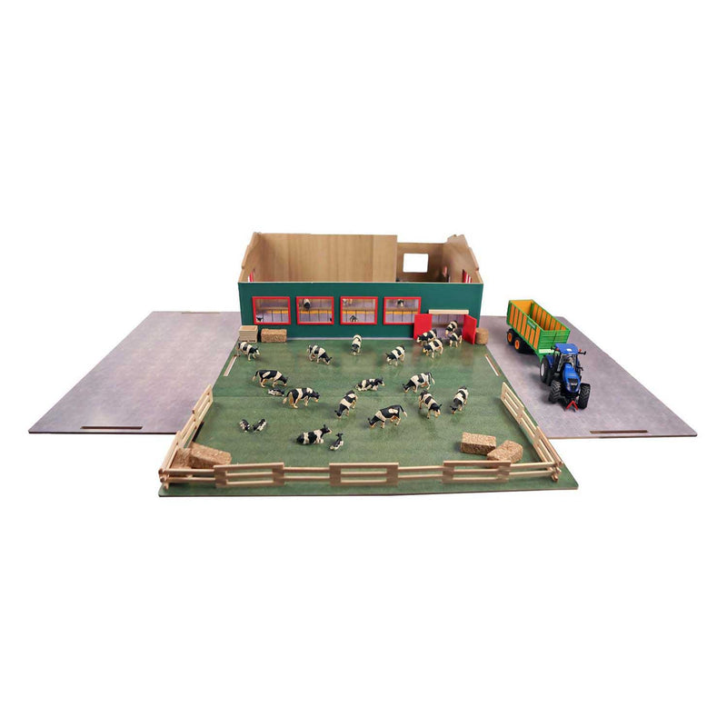 Afbeelding laden in galerijviewer, Kids globe loopstal met berging en weiland 1:32 75x68x28cm
