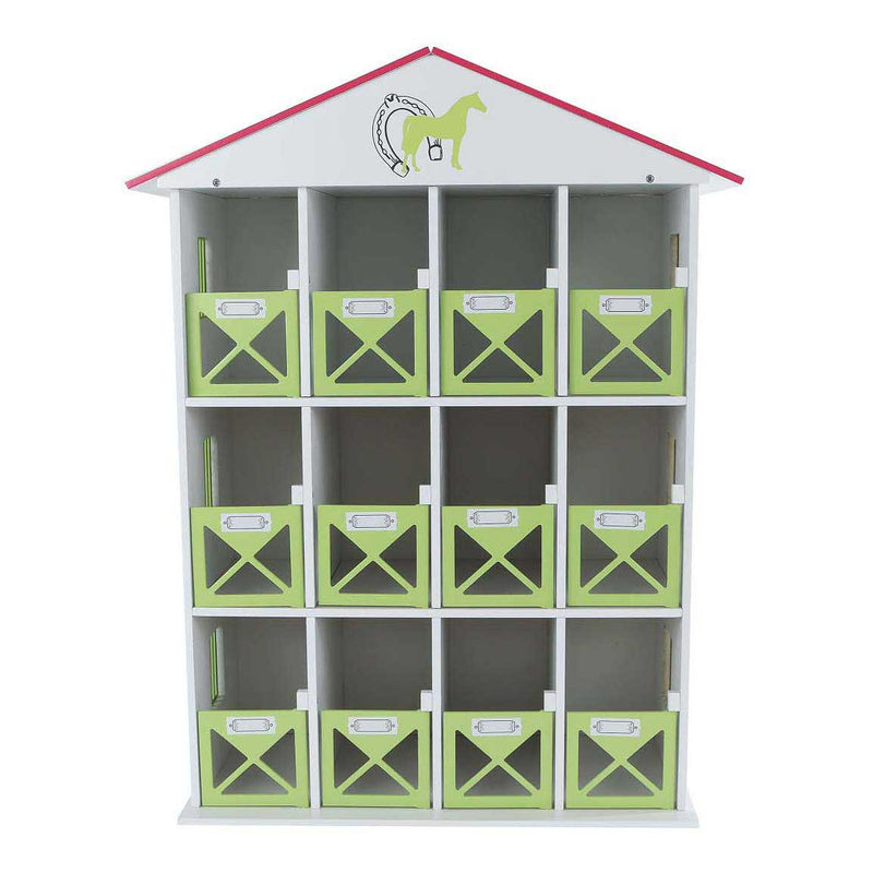Afbeelding laden in galerijviewer, Kids globe paardenstal hotel met 12 boxen 1:24 19x41x53cm
