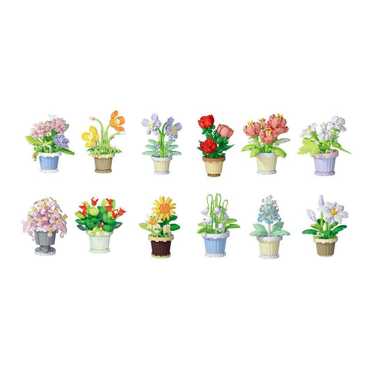 Bloemen bouwset plant in pot