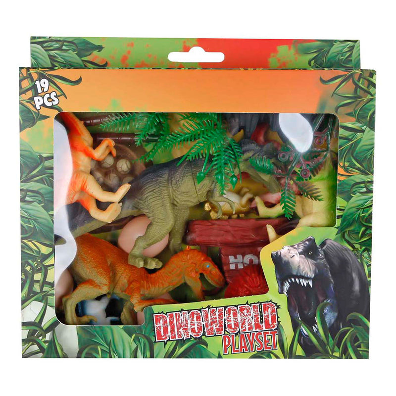 Afbeelding laden in galerijviewer, Dinoworld dinosaurus speelset, 19dlg.

