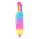 Glamour pluizige multi kleur balpen