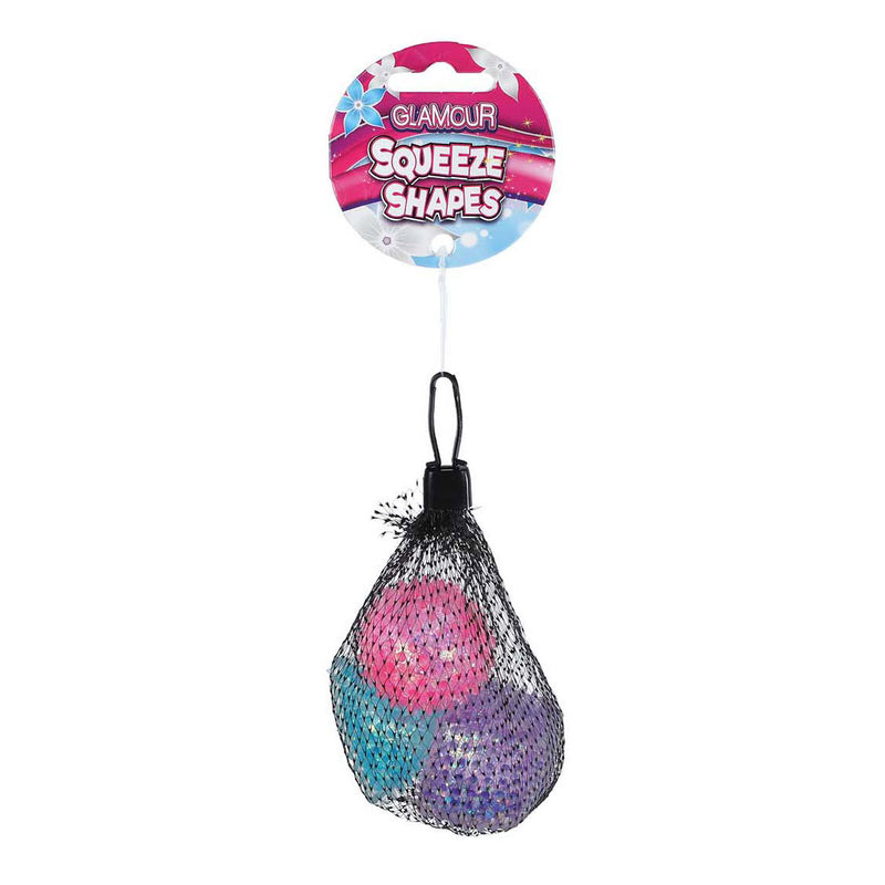 Afbeelding laden in galerijviewer, Glamour antistress knijpvormpjes 4cm, 3st.
