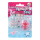 Glamour lipgloss ring en 10 paar oorring stickers