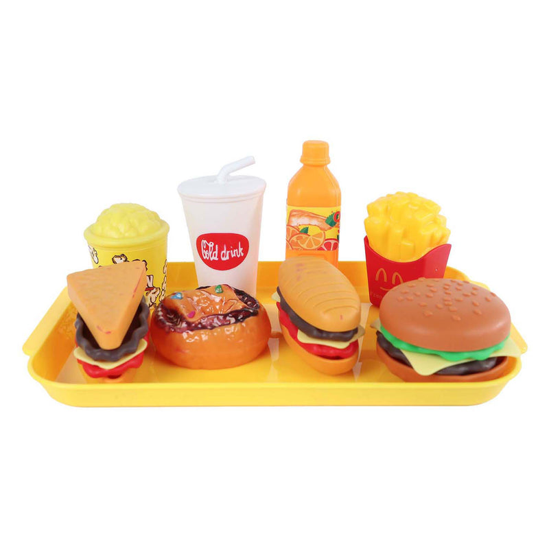 Afbeelding laden in galerijviewer, Speelset fastfood mini menu 8 9 delig 4ass 10x16,5cm
