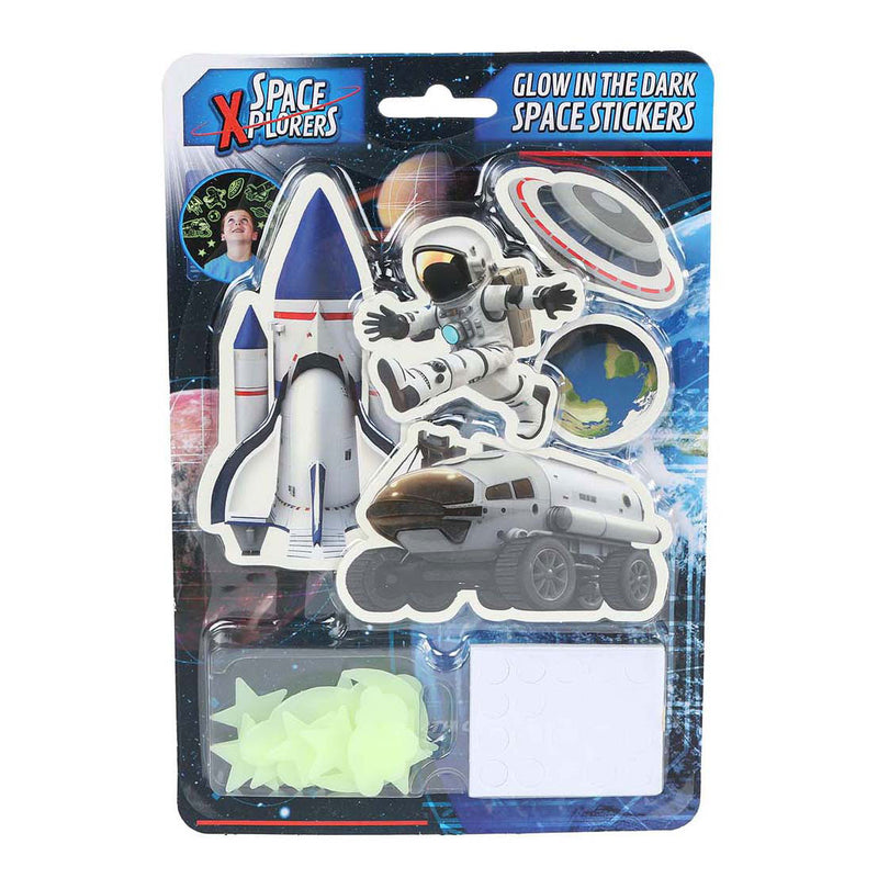 Afbeelding laden in galerijviewer, Space xplorers glow in the dark stickers - 21st.
