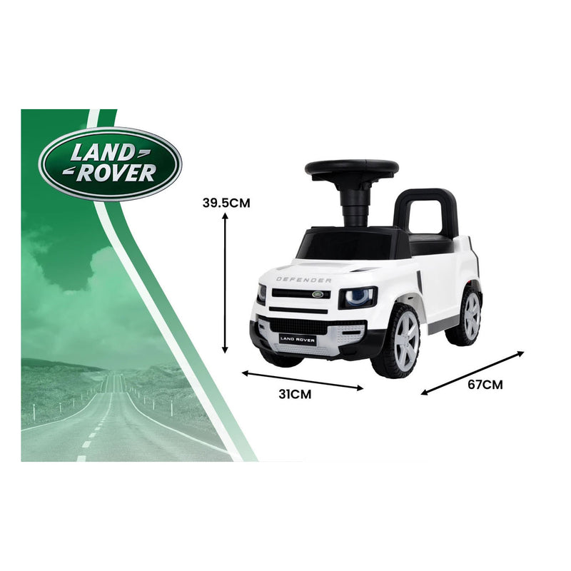 Afbeelding laden in galerijviewer, Land rover loopauto wit met geluid - 67 cm
