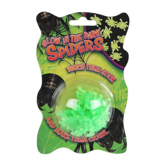 Glow in the dark spinnen 3,5 cm - 12st.