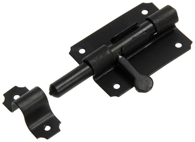 Afbeelding laden in galerijviewer, Mack 1069131 - boksgrendel zwart 80 mm | 5 stuks
