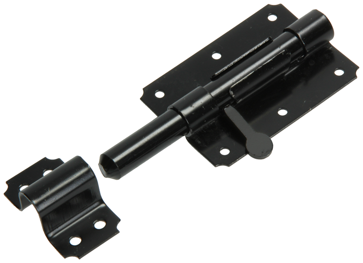 Afbeelding laden in galerijviewer, Mack 1069133 - boksgrendel zwart 100 mm | 5 stuks
