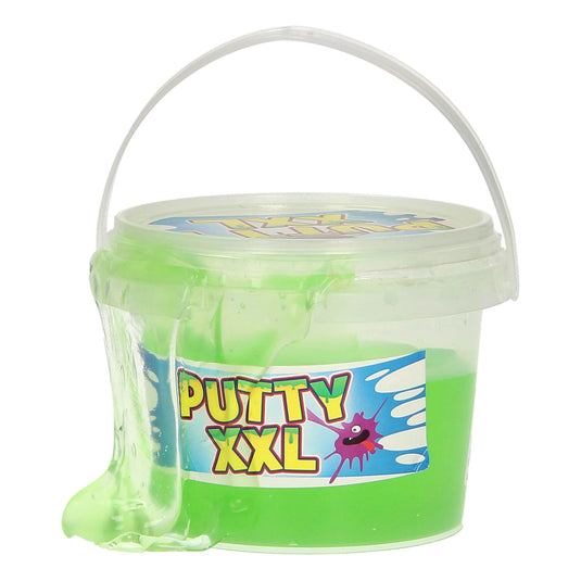 Van manen slijmemmer putty xxl glitter junior 350 gram blauw