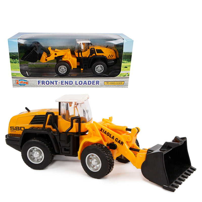 Afbeelding laden in galerijviewer, 2-play shovel pull-back 16 cm geel
